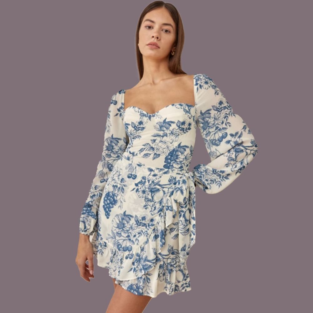 Reformation Cammi Dress in Corsica - Picture 2 of 13